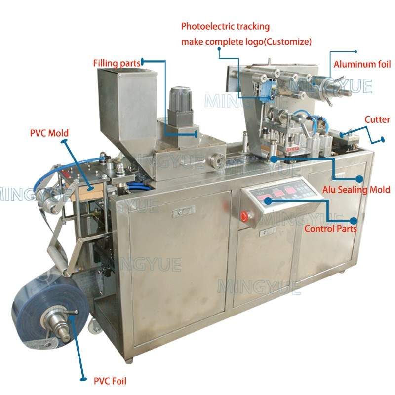 מכונת אריזה בליסטרים למפעל רפואי