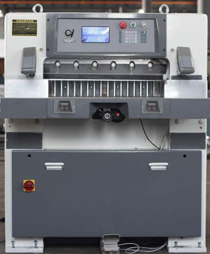 מכונת חיתוך נייר למשרד צבע אפור נייר חיתוך מכונה 
