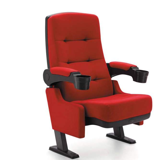 כסא בד בצבע אדום נוח מאוד מרופד יפה ומתקפל 