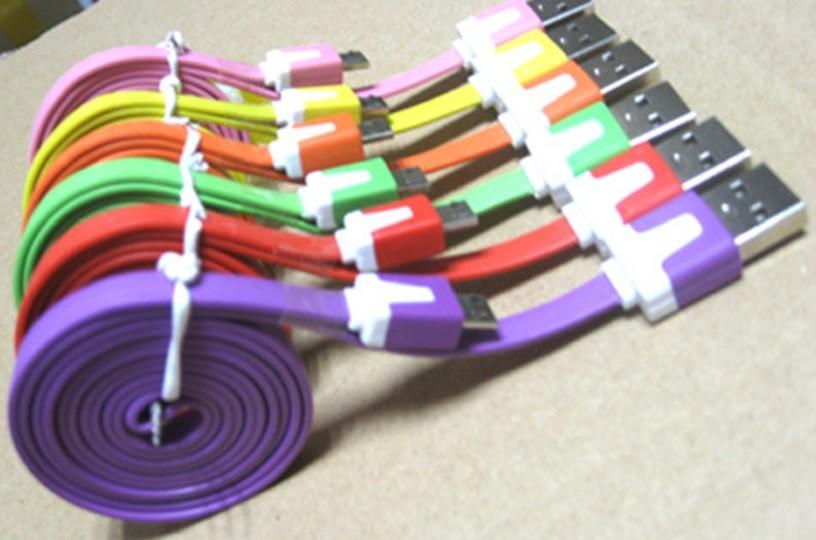 כבל מיקרו USB שטוח  למכשירי סמסונג והאווי  באורך 1 מטר